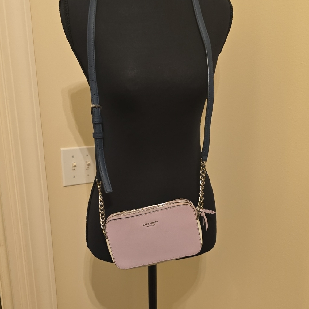 Kate Spade Lavender and Navy Crossbody Bag